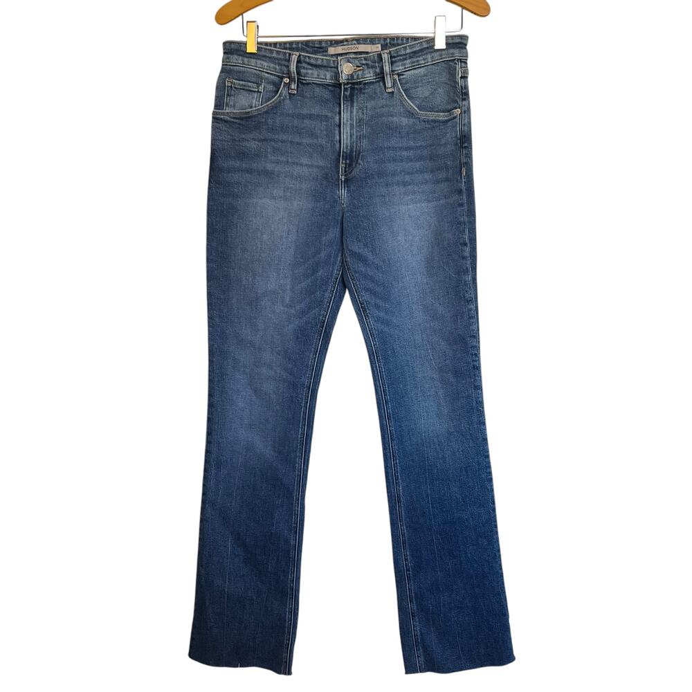Hudson Barbara High-Rise Baby Boot Cut Flare Denim Jeans Starfish Wash Size 29